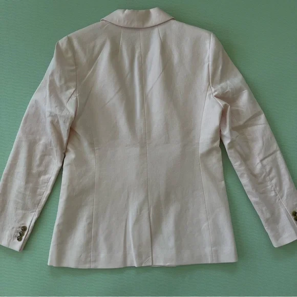 J. Crew Blush Pink Linen Blend Blazer NWT - Picture 6 of 9